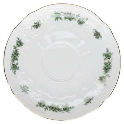 Untertasse für Suppe Seltmann Weiden Wien grüne Blume 26475 Mozart