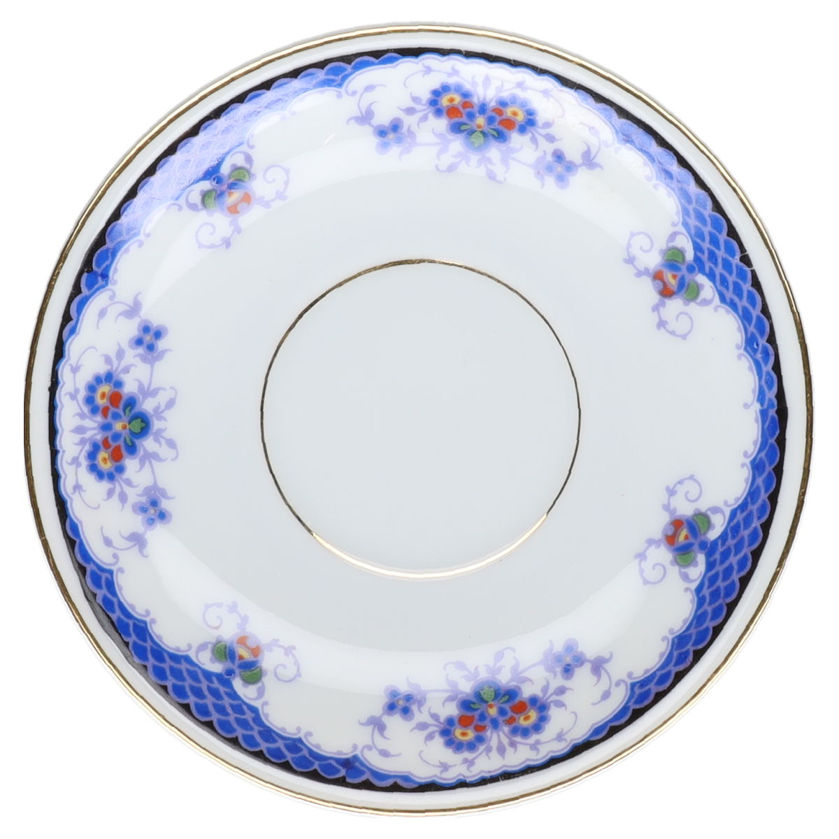 Untertasse für Tee  Fürstenberg Germania 618 Blaue Blumenspitze 2623