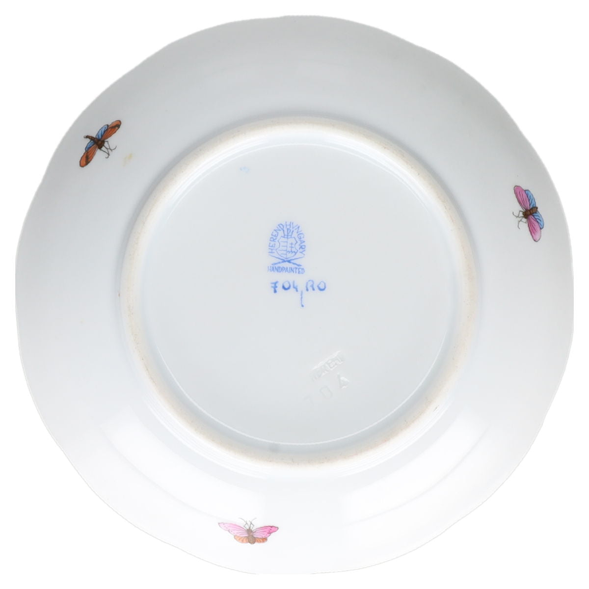 Untertasse für Tee /Kaffee ohne Spiegel Modell 704 Motiv 8 Herend Ungarn Form Osier Rothschild