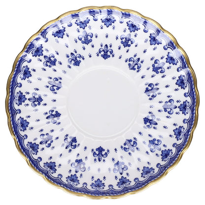 Untertasse für Tee  Spode Copeland Fleur De Lys Blue Blau