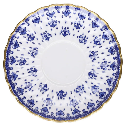 Untertasse für Tee  Spode Copeland Fleur De Lys Blue Blau