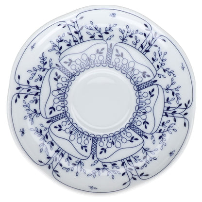 Untertasse für Tee klein  Tirschenreuth Fleur Blätterzauber - Blau