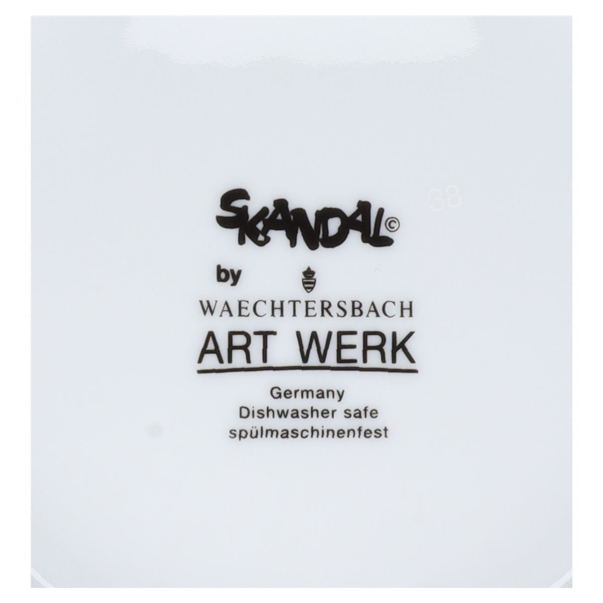 Untertasse für Tee schwarz - Typ 7 Waechtersbach Skandal ART WERK