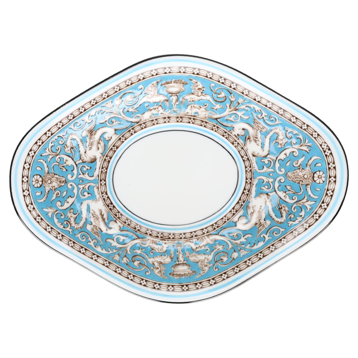Unterteller für Sauciere Wedgwood Florentine Turquoise W2614