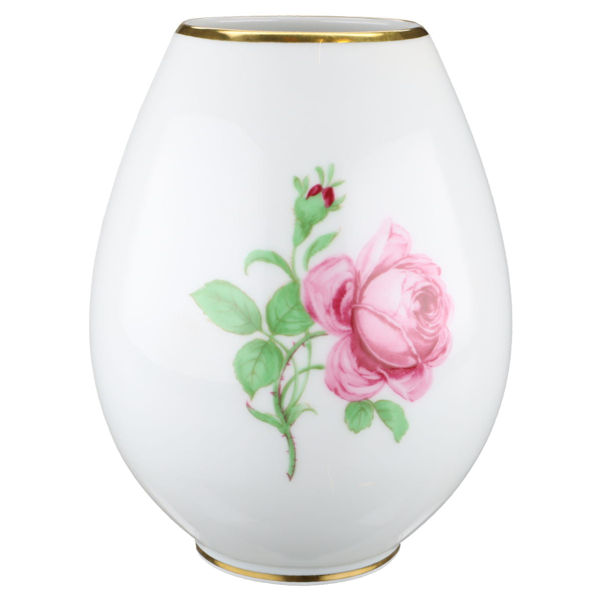 Vase bauchig H 14 cm Fürstenberg Fürstin 654 Rote Rose 02274