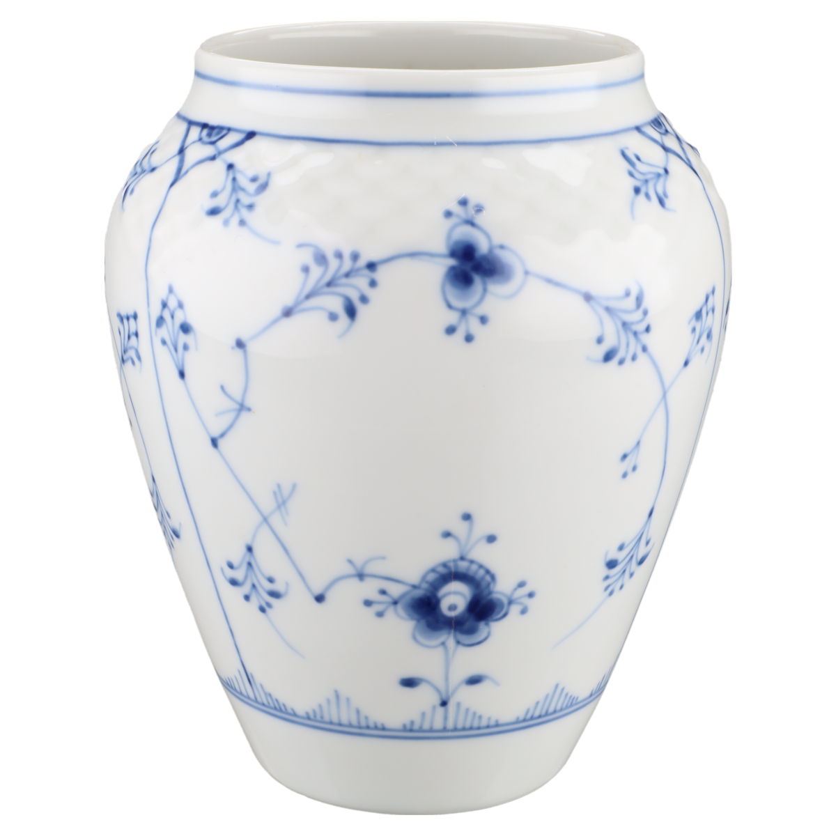 Vase bauchig Modell 202 Bing & Gröndahl I.Wahl Strohblume / Bla Malet