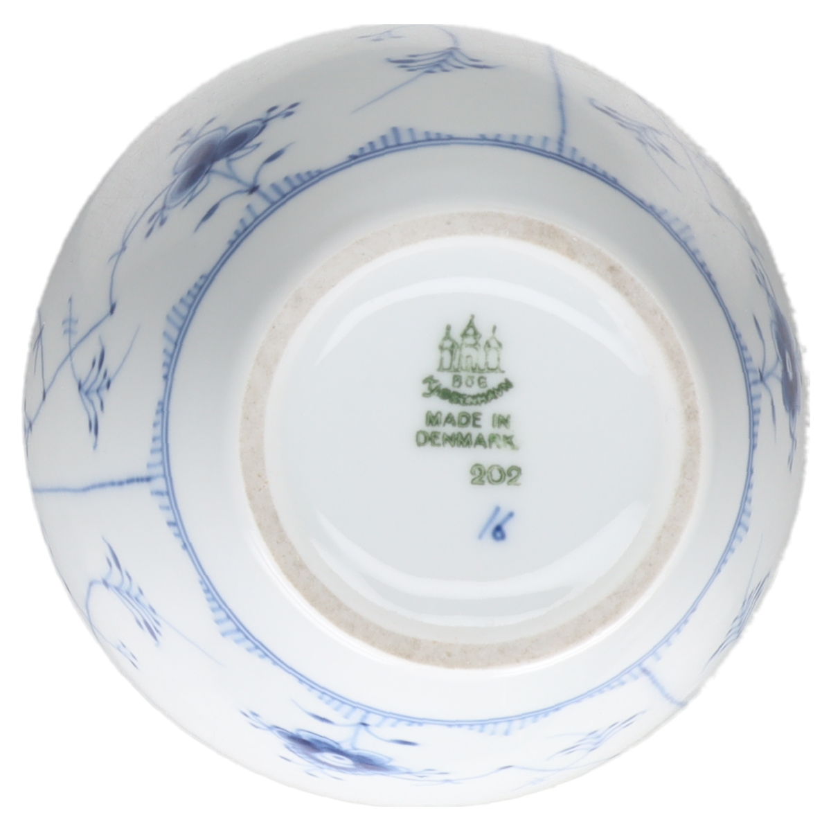Vase bauchig Modell 202 Bing & Gröndahl I.Wahl Strohblume / Bla Malet
