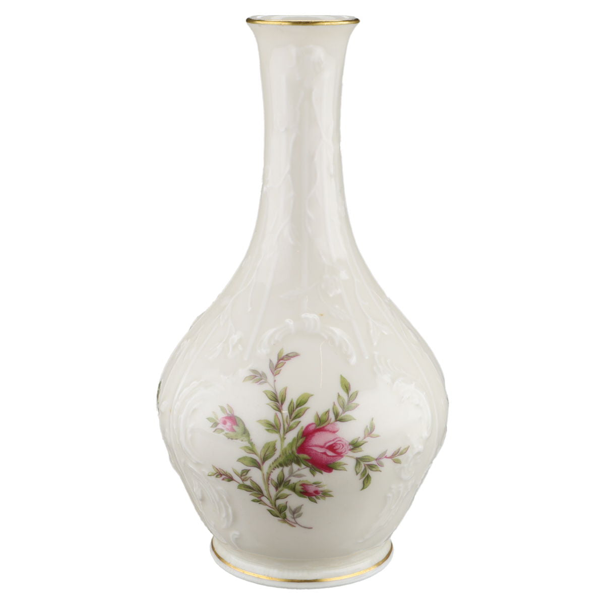 Vase bauchig Rosenthal Sanssouci elfenbeinfarben Moosrose Ramona