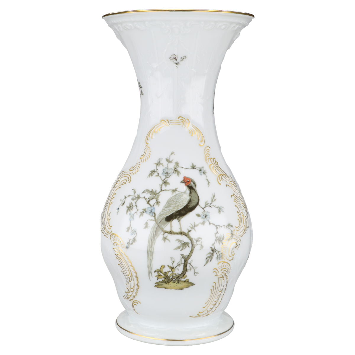 Vase groß H 23 cm Rosenthal Sanssouci weiß Voliere
