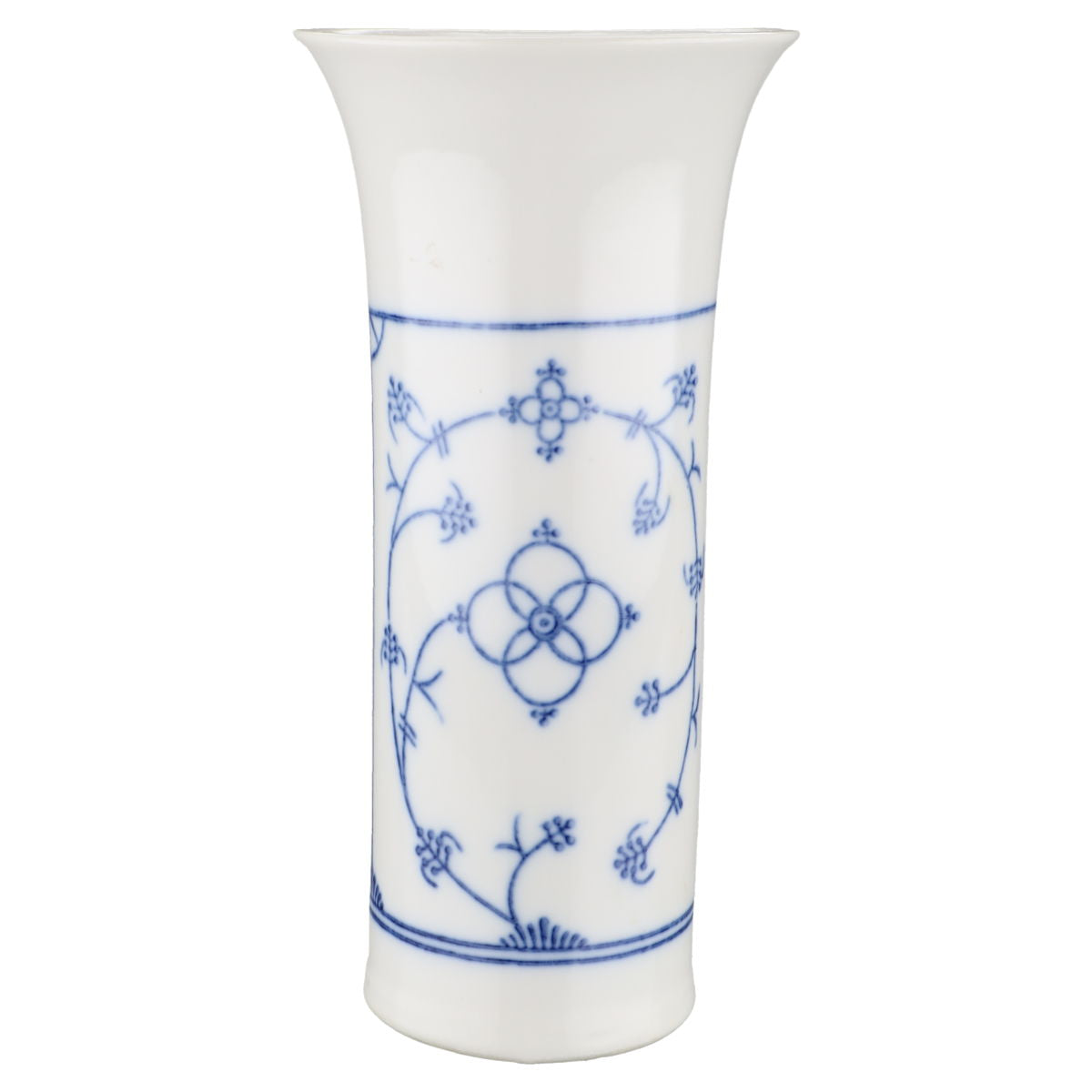 Vase H 17,8 cm II. Wahl Jaeger & Co. Indisch blau Strohblume