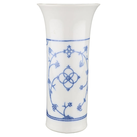 Vase H 17,8 cm II. Wahl Jaeger & Co. Indisch blau Strohblume