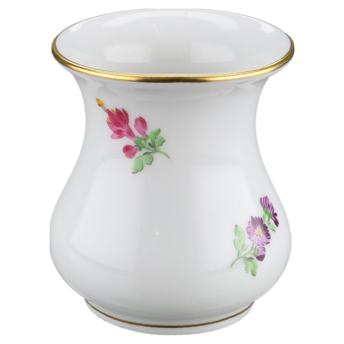 Vase mini Blüte Gelb Rot II. Wahl Meissen Einzelstücke