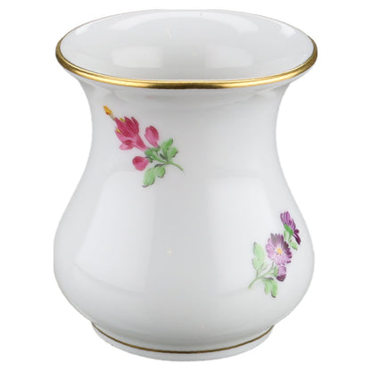 Vase mini Blüte Gelb Rot II. Wahl Meissen Einzelstücke
