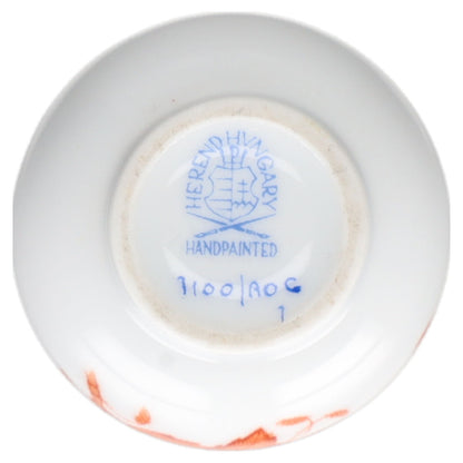 Vase mini Modell 7100 Herend Ungarn Apponyi orange