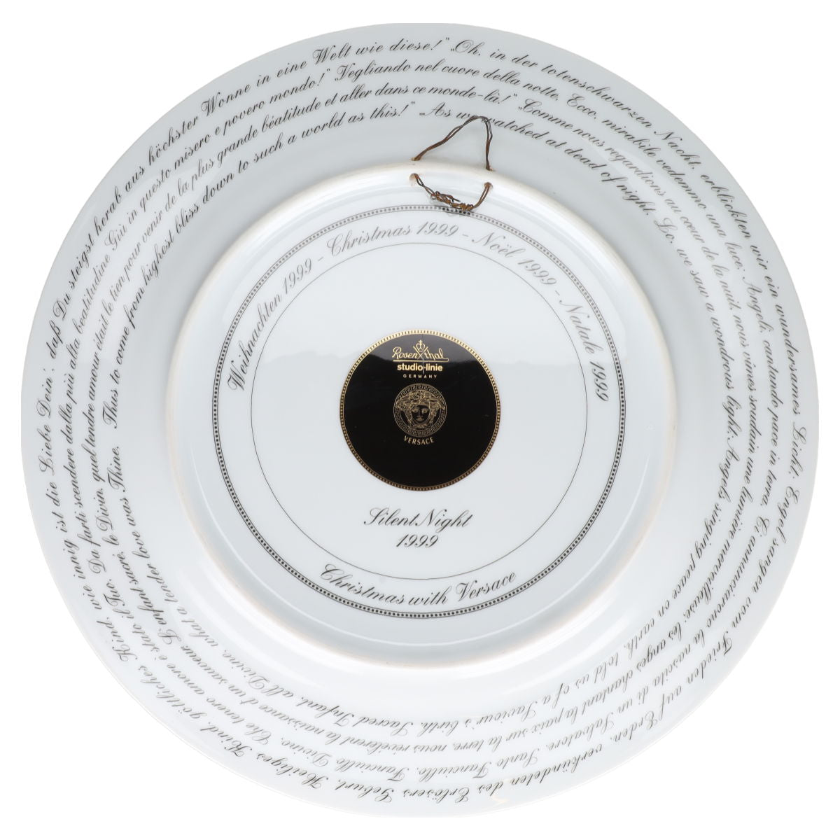 Weihnachtsteller Sammelteller Silent Night 1999 II. Wahl Rosenthal Versace Sammelteller