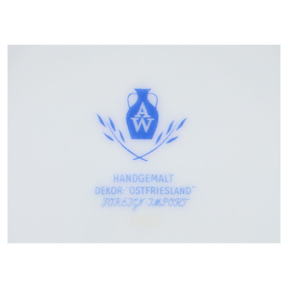 Zuckerdose mit Henkel Warnecke Ostfriesische Rose handgem. 56190