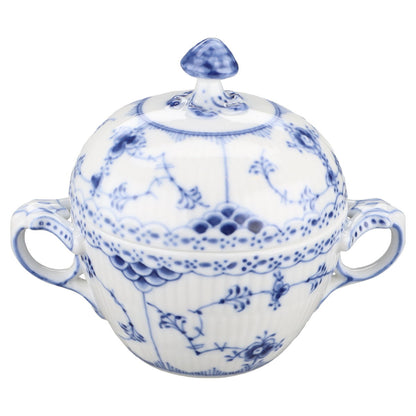 Zuckerdose Model 605 Royal Copenhagen Musselmalet Halbspitze II. Wahl