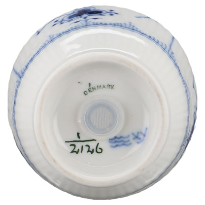 Zuckerstreuer groß Modell 2126 Royal Copenhagen Musselmalet gerippt II.Wahl