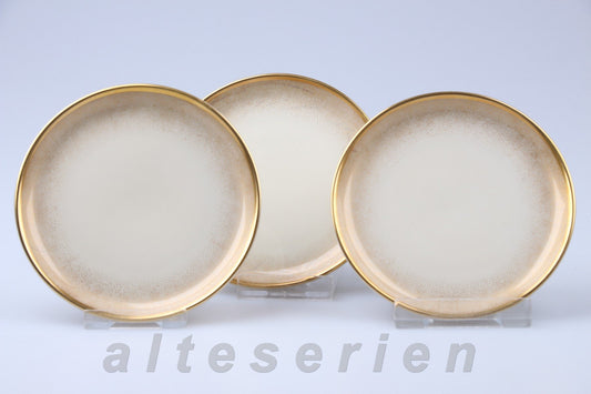 3 Glasuntersetzter D 10 cm Goldstaub 1690