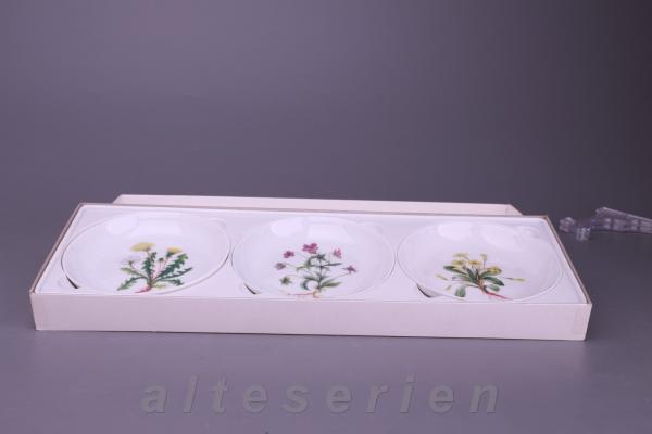 Schalenset 3-fach klein in OVP D 11,4 cm Dekor Floral