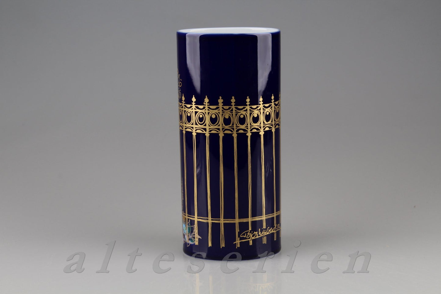 Vase schlank Kobalt