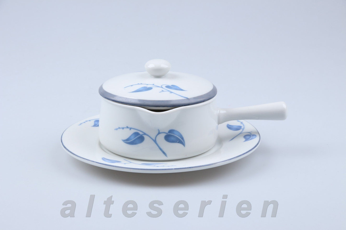 Buttersauciere 3 tlg. Blaue Blätter