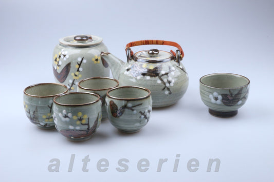 Keramik Teeservice für 4 Personen 7 tlg.