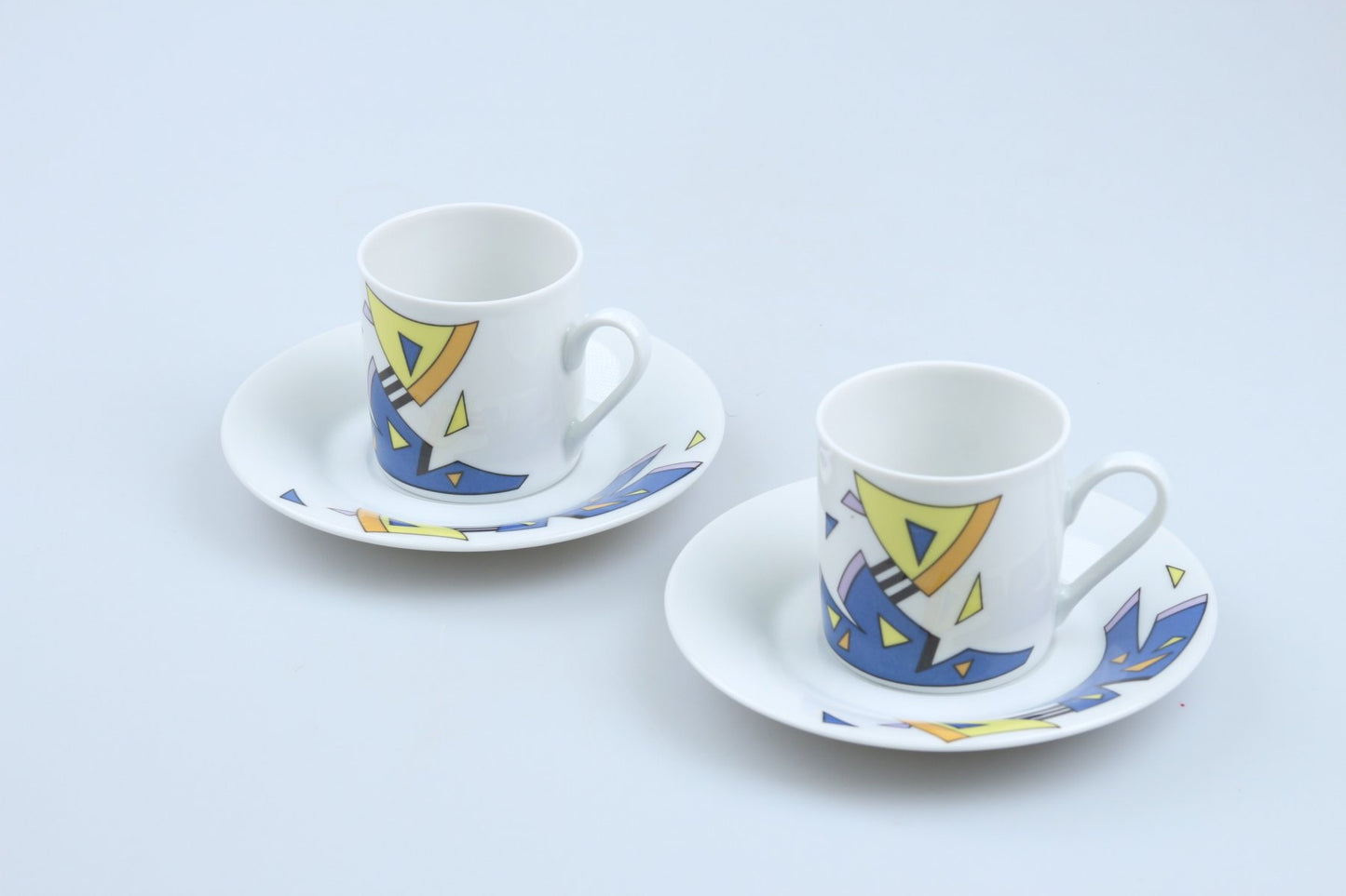 2 x Espressotasse mit Untere Geo Abstract III