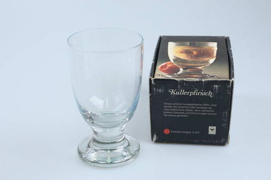 Kullerpfirsichglas Wasserglas in OVP
