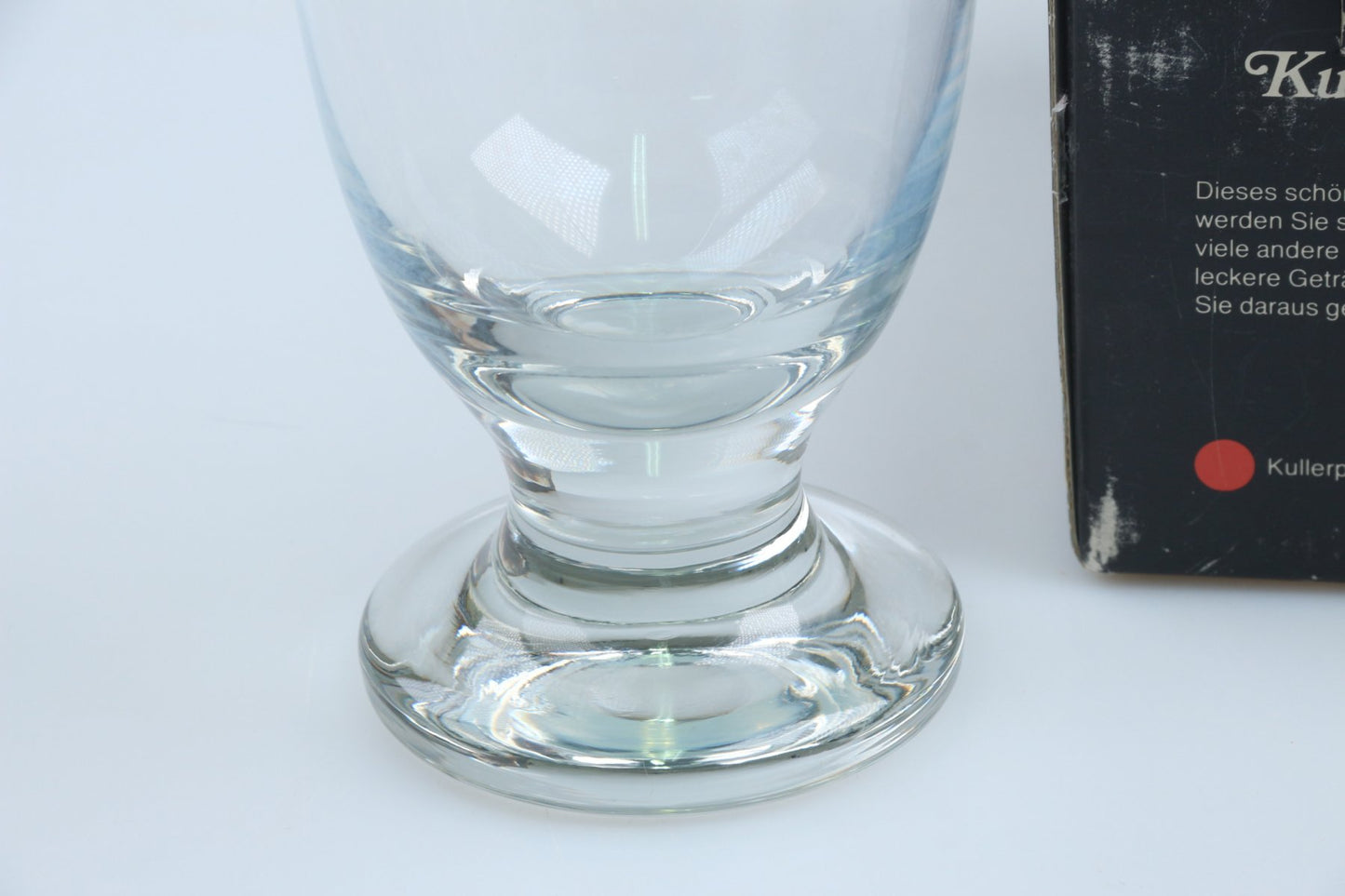 Kullerpfirsichglas Wasserglas in OVP