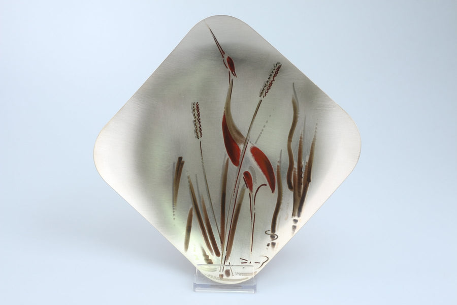 Schale versilbert silverplate Wasserlilie Ikora