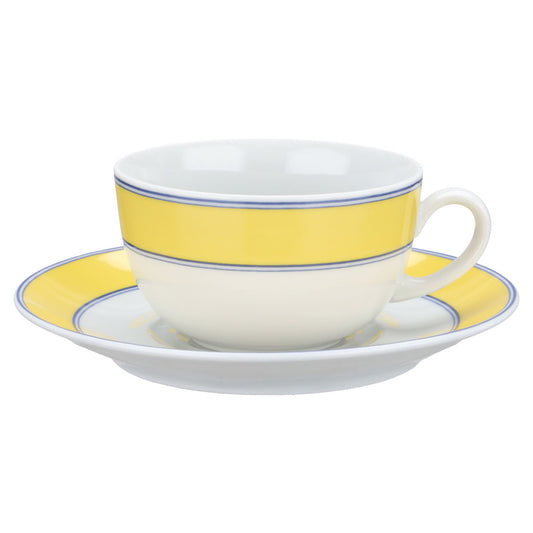 Teetasse mit Untere Gelb / Teildekor