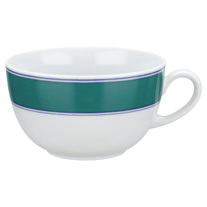 Teetasse mit Untere Grün / Teildekor