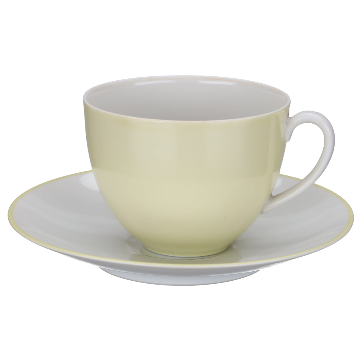 Kaffeetasse mit Untere gelb