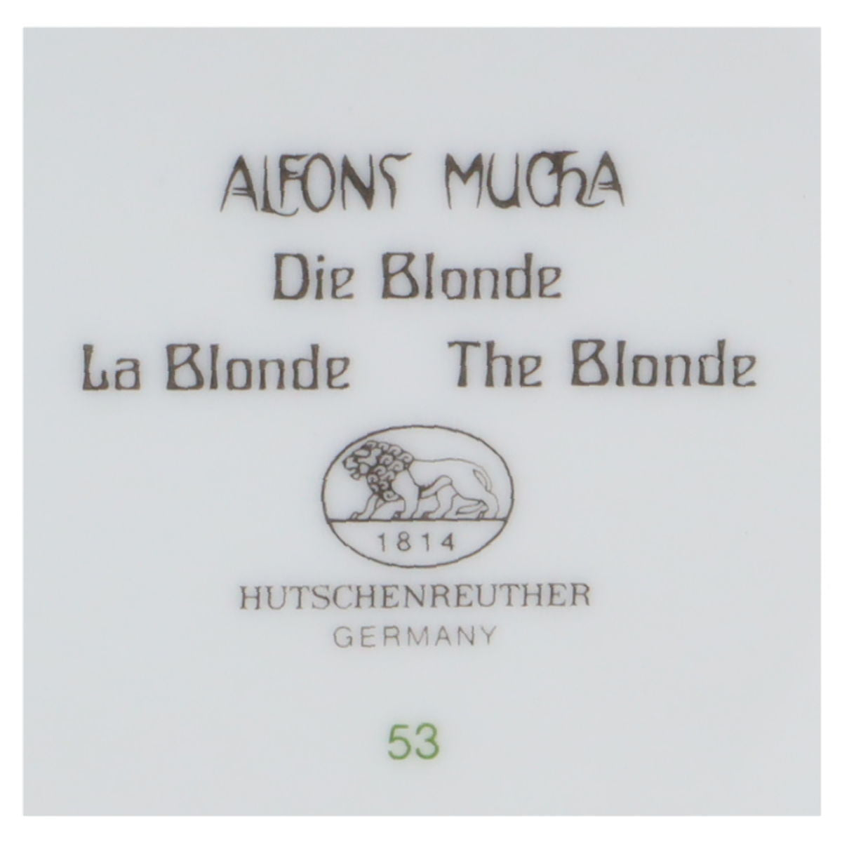 Deckeldose Alfons Mucha Die Blonde