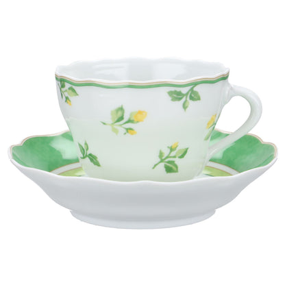 Kaffeetasse mit Untere (Dekor: Green)