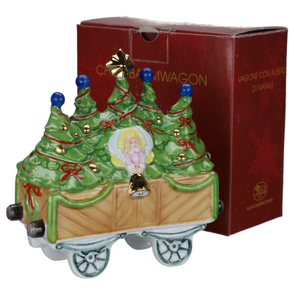 Figur Christbaumwaggon