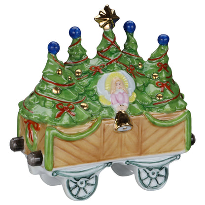 Figur Christbaumwaggon