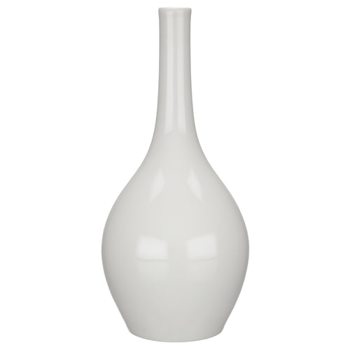 Vase Flaschenform weiß