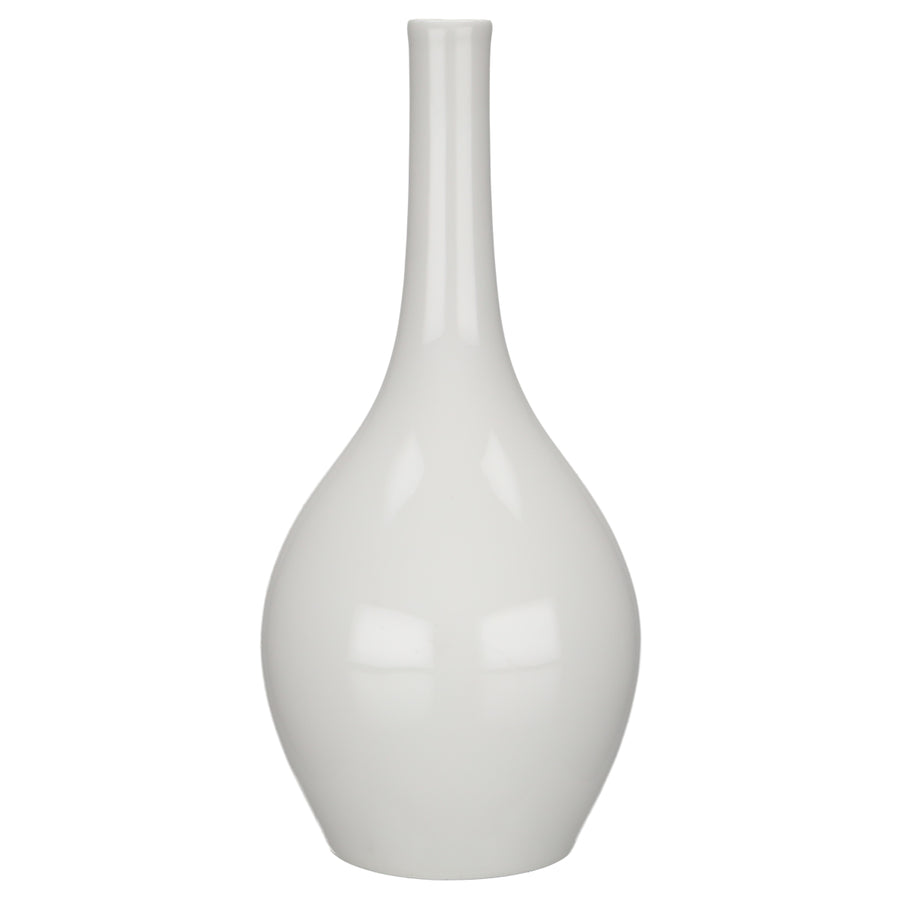 Vase Flaschenform weiß