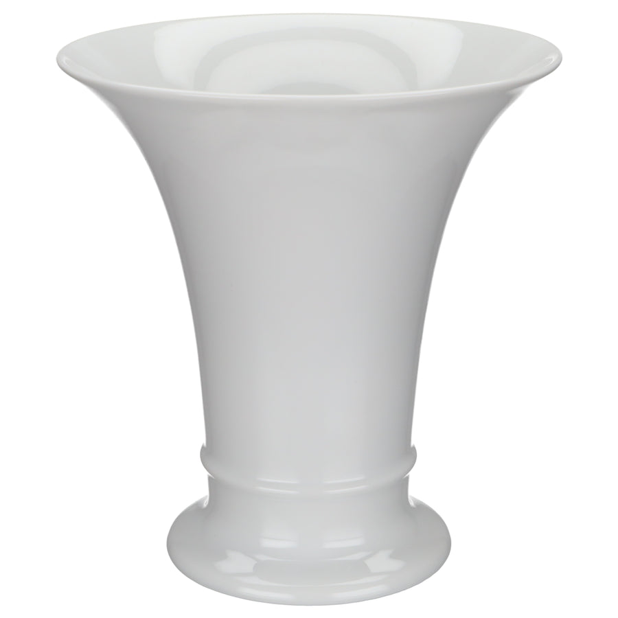 Vase Trichtervase weiß groß