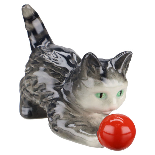 Katze mit Ball grau CK 364