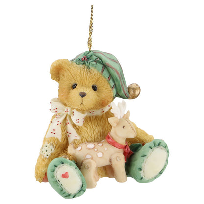 Teddy Boy Elf with Reindeer 625442