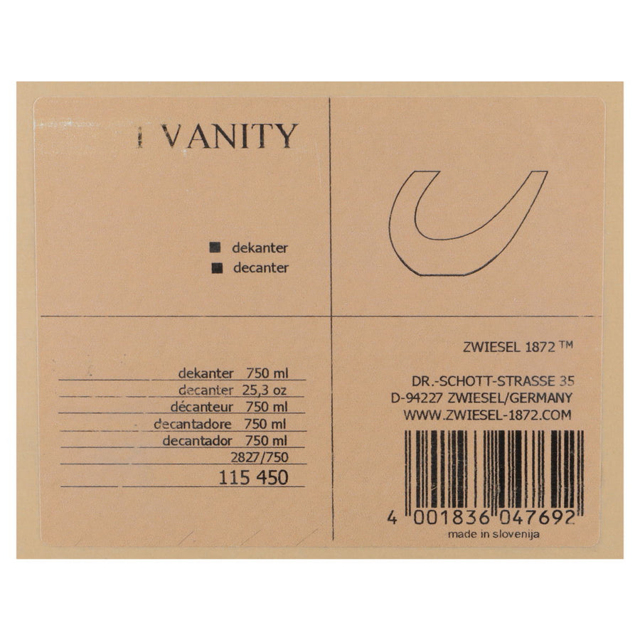 Karaffe Decanter in Originalverpackung Modell Vanity