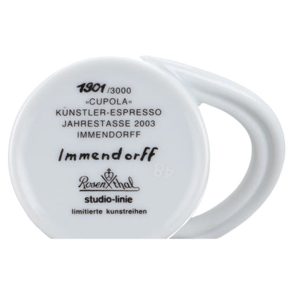 Espressotasse mit Untere - Jahrestasse 2003 Immendorff