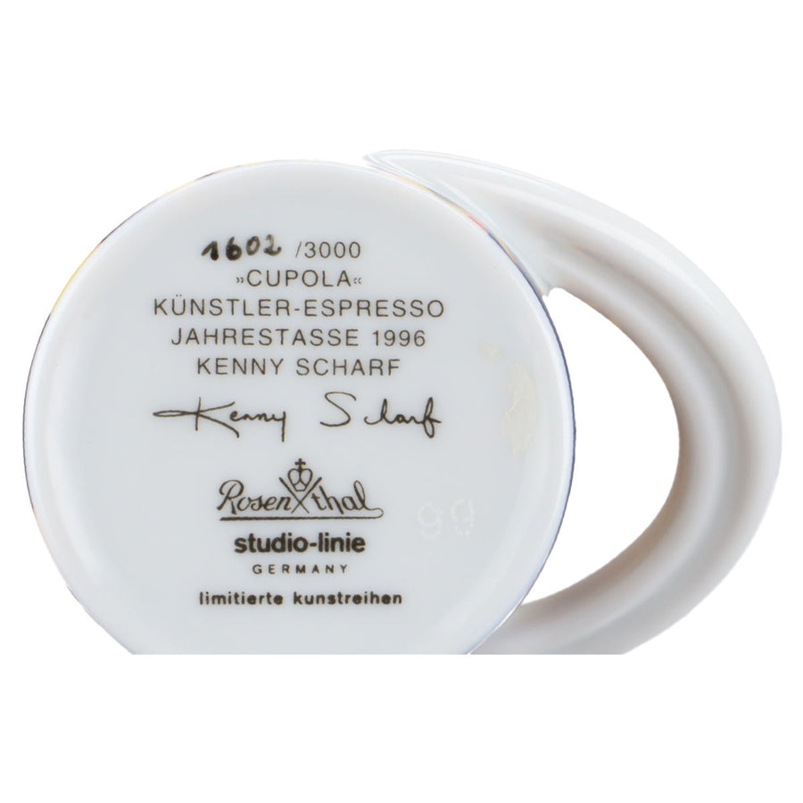 Espressotasse mit Untere - Jahrestasse 1996 Kenny Scharf