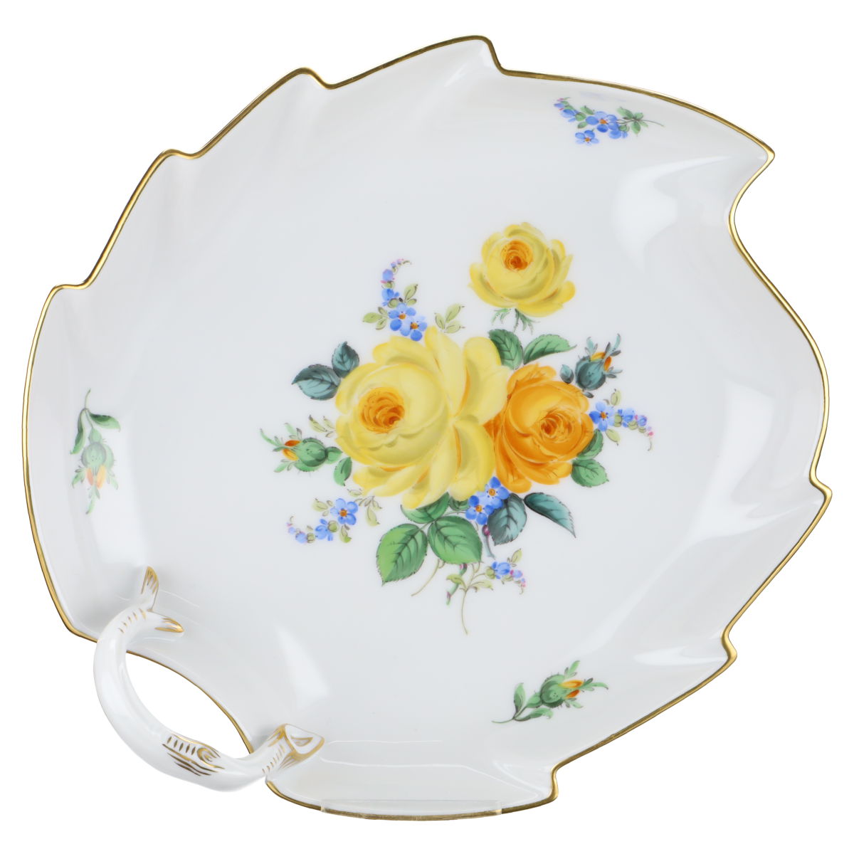 Meissen bunte Blumen schöner hot Aschenbecher 12,5 cm 1.Wahl NEUW....