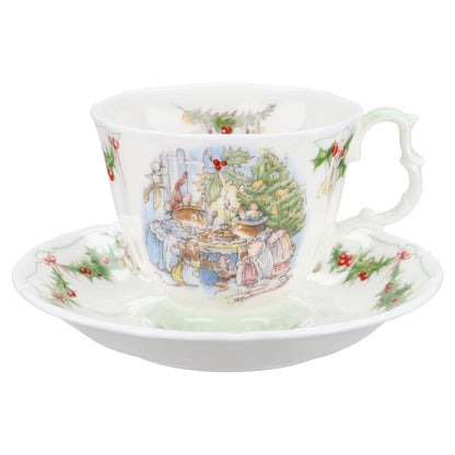 Kaffeetasse mit Untertasse Merry Midwinter