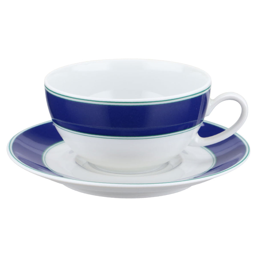 Teetasse mit Untere klein Ostfriesentasse Blauer Rand