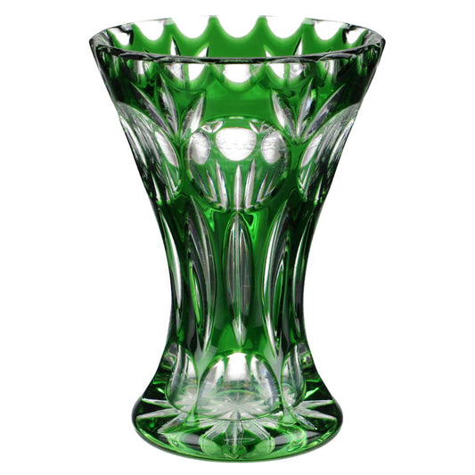 Trichtervase Smaradgrün H 13,5 cm